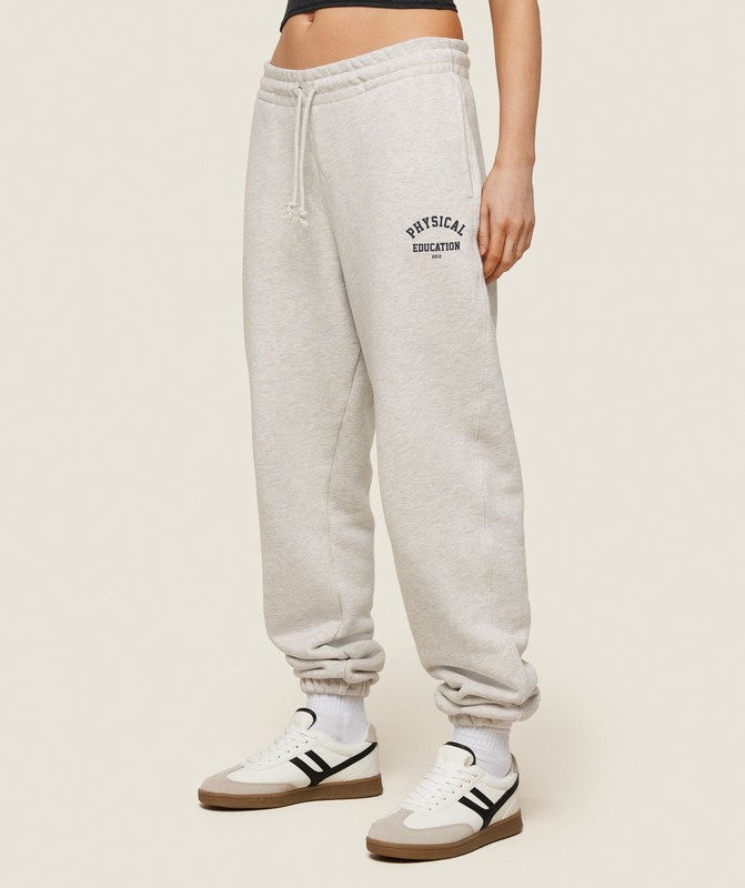 Gymshark Phys Ed Logo Sweatpants Byxor Dam Ljusgrå | 051TXCIKF