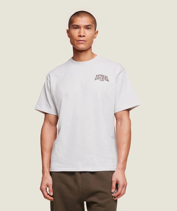 Gymshark Phys Ed T-Shirt T-Shirt Herr Ljusgrå | 540GYKQAC