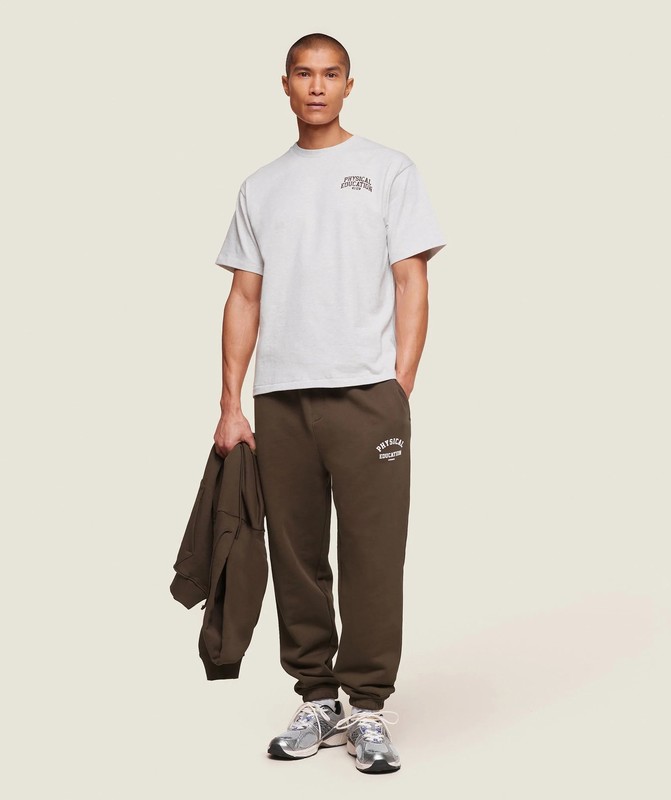 Gymshark Phys Ed T-Shirt T-Shirt Herr Ljusgrå | 540GYKQAC