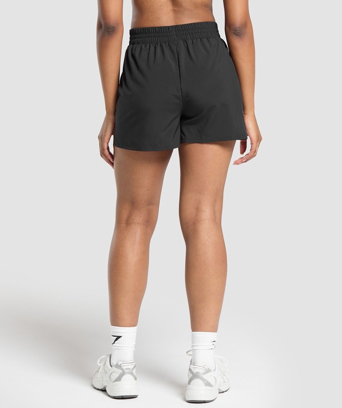 Gymshark Pintuck Shorts Shorts Dam Svarta | 087PFERLC