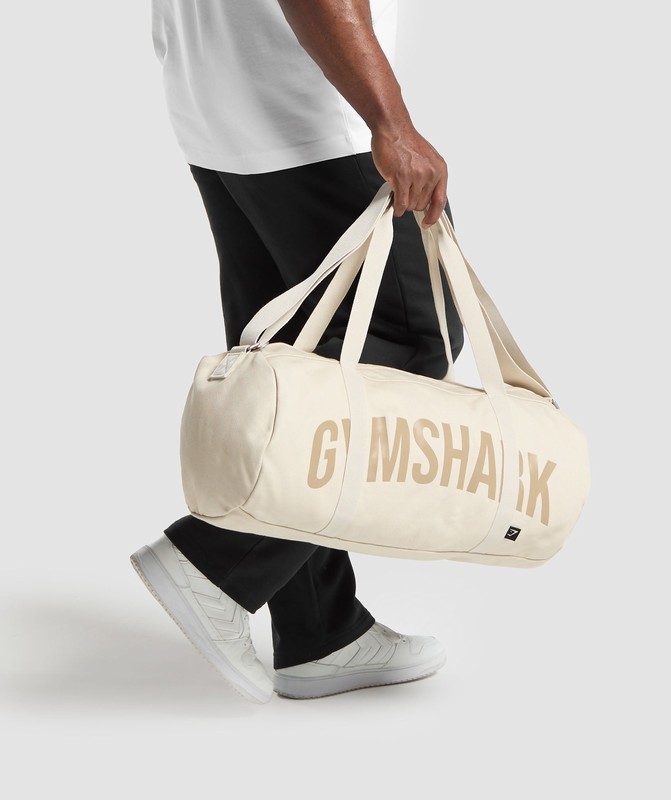 Gymshark Power Holdall Väska Dam Vita | 024EROZFG