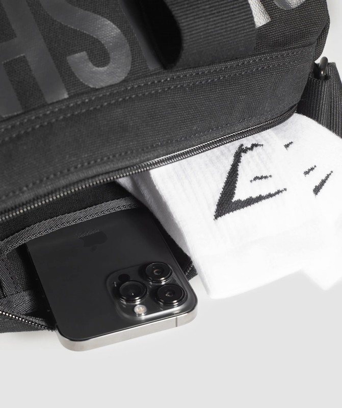 Gymshark Power Small Holdall Väska Herr Svarta Grå | 648SDYVCR