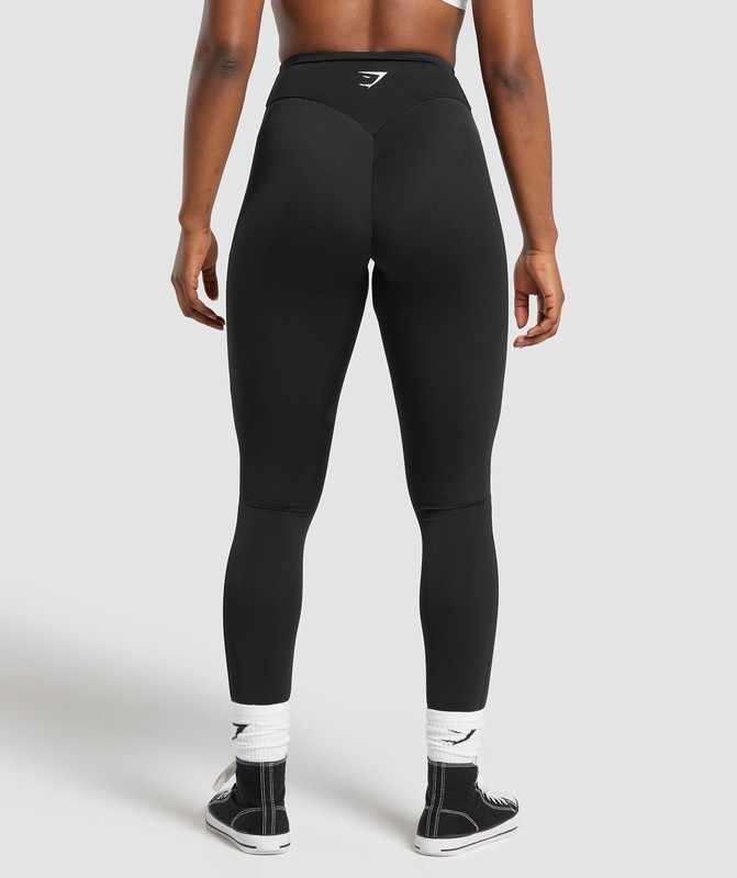 Gymshark Power Tall Leggings Leggings Dam Svarta | 318SBXWAF