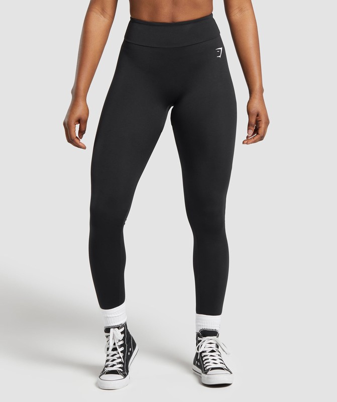 Gymshark Power Tall Leggings Leggings Dam Svarta | 318SBXWAF