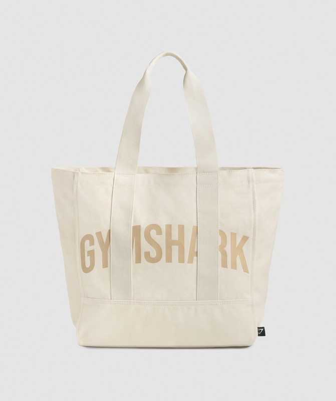 Gymshark Power Tote Tote Herr Vita Beige | 941IOTUQL