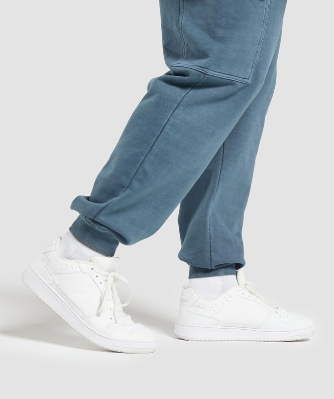 Gymshark Premium Legacy Cargo Pants Byxor Herr Blå | 509AXPGIE