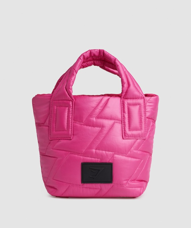 Gymshark Quilted Mini Tote Tote Dam Bold Magenta | 940VBNHUG