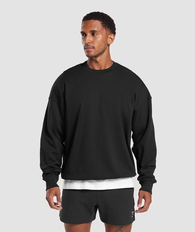 Gymshark Rest Day Essential Crew Strumpor Herr Svarta | 315MCHTFX