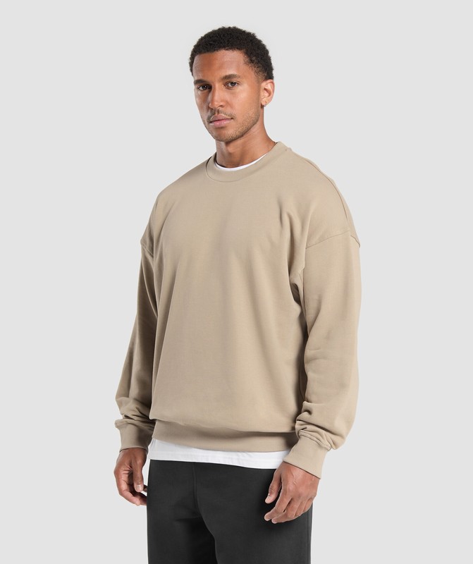Gymshark Rest Day Essentials Crew Strumpor Herr Bruna | 174UYITRA