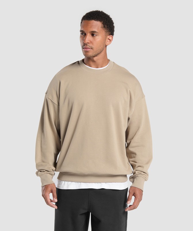 Gymshark Rest Day Essentials Crew Strumpor Herr Bruna | 174UYITRA