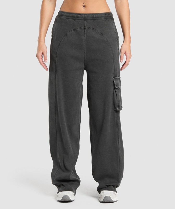 Gymshark Rest Day Ribbed Joggers Joggingbyxor Dam Grå | 072RFBYWZ