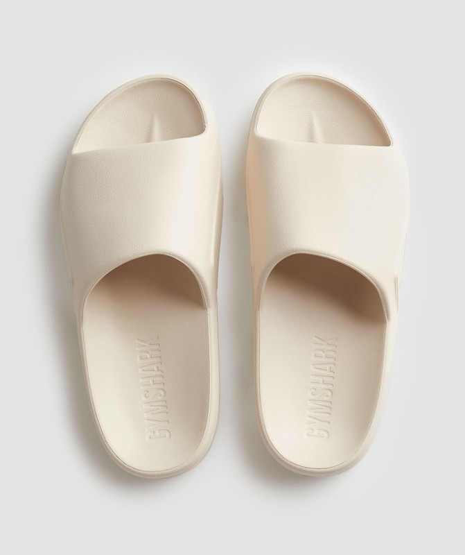 Gymshark Rest Day Slides Badtofflor Herr Vita | 658XWOBHK