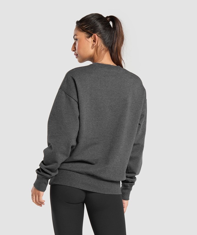 Gymshark Rest Day Sweats Crew Strumpor Dam Svarta | 763LNCOKY