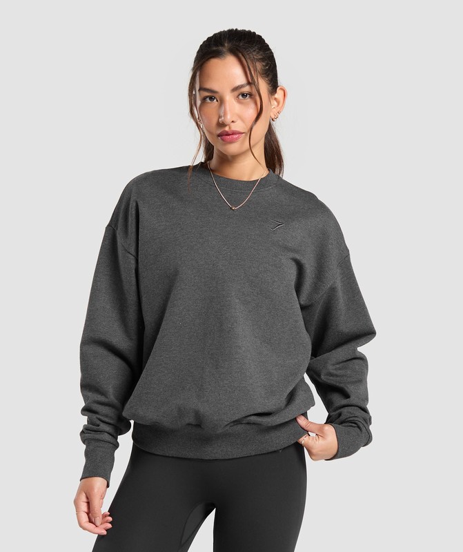 Gymshark Rest Day Sweats Crew Strumpor Dam Svarta | 763LNCOKY