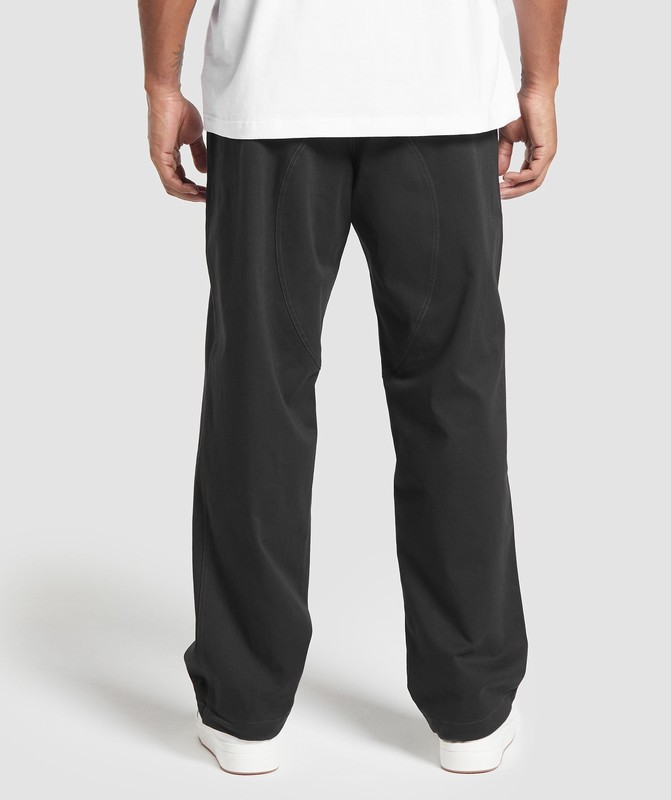 Gymshark Rest Day Woven Oversized Joggers Joggingbyxor Herr Svarta | 740EPFKNJ
