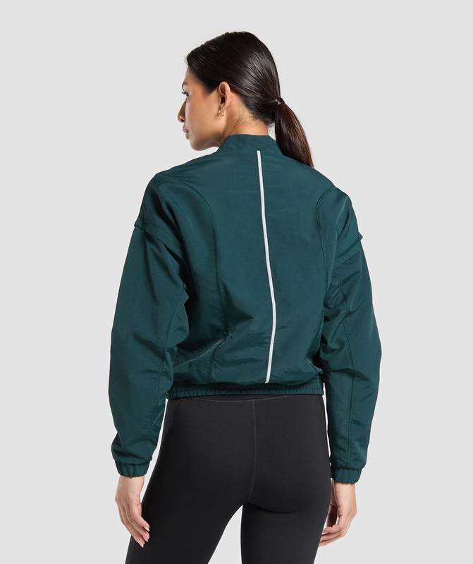 Gymshark Running 1/4 Zip Track Top Top Dam Strong Teal | 327XRVSOU