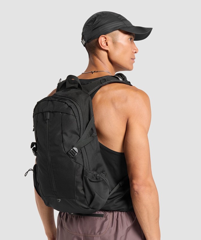 Gymshark Running Backpack Ryggsäck Dam Svarta | 024BOCWHS