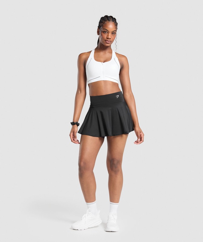 Gymshark Running Skort Kort Kjol Dam Svarta | 561DYHMAU