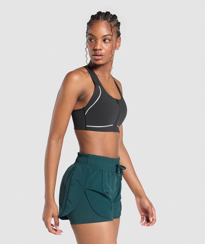 Gymshark Running Sports Bra Sport BH Dam Svarta | 120KMRYBW
