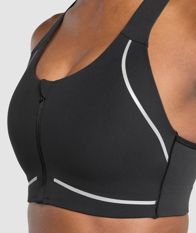 Gymshark Running Sports Bra Sport BH Dam Svarta | 120KMRYBW