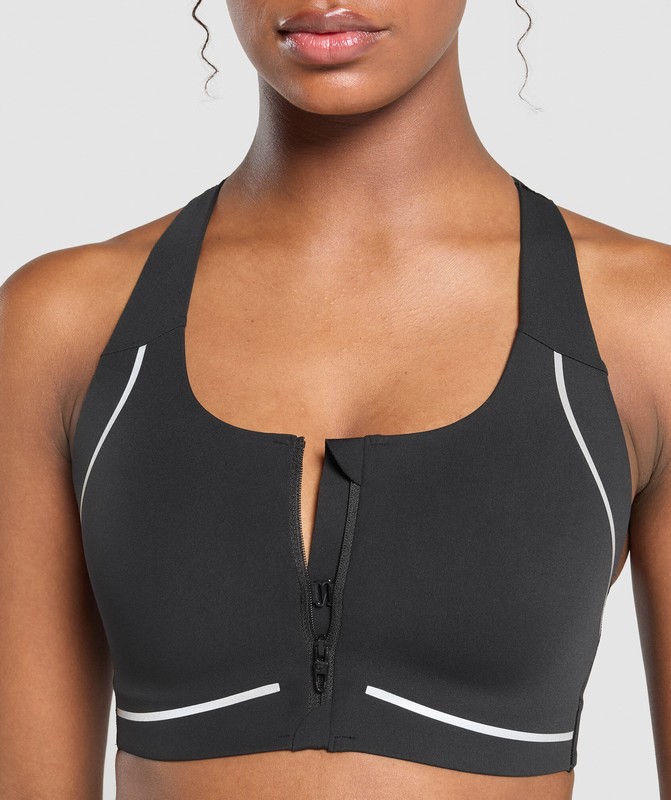 Gymshark Running Sports Bra Sport BH Dam Svarta | 120KMRYBW
