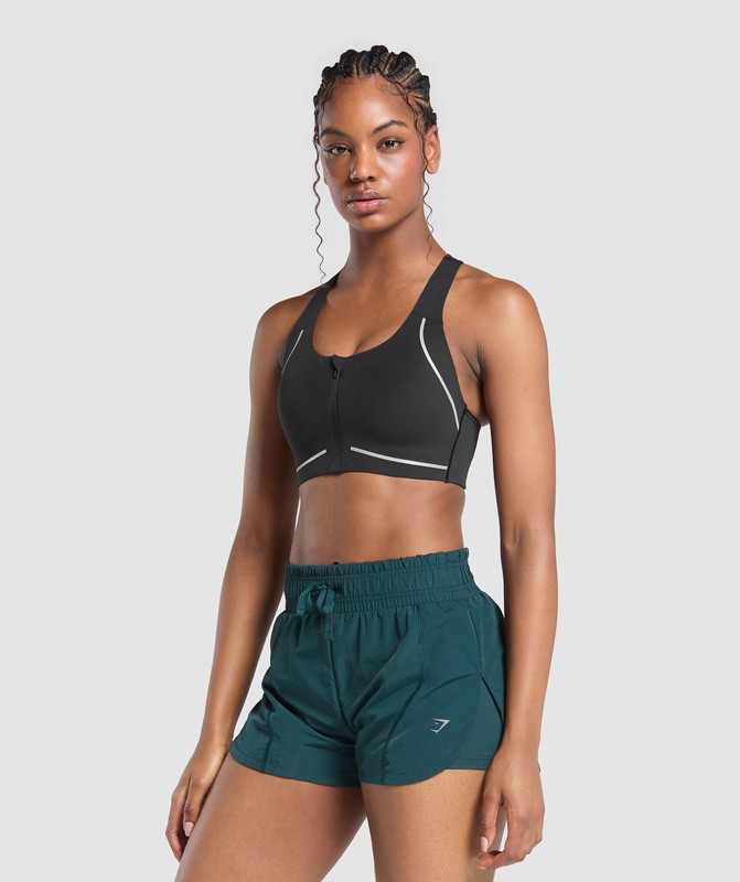 Gymshark Running Sports Bra Sport BH Dam Svarta | 120KMRYBW