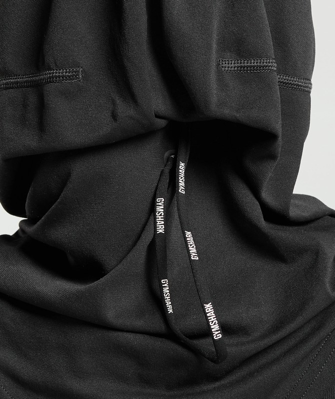 Gymshark Seamless Sports Hijab Hijab Dam Svarta | 278LAYOCB