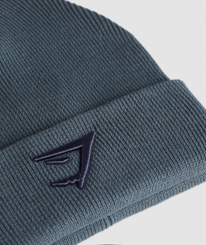 Gymshark Sharkhead Beanie Mössa Dam Blå | 274XRMASH