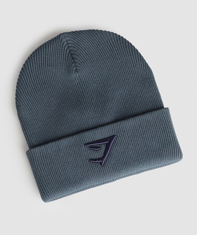 Gymshark Sharkhead Beanie Mössa Dam Blå | 274XRMASH