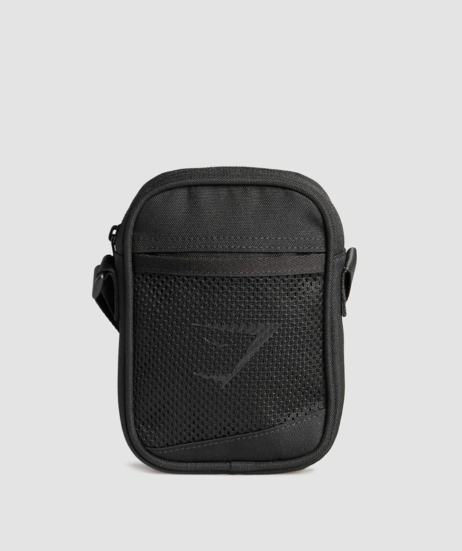 Gymshark Sharkhead Side Bag Väska Herr Svarta | 873TGHIMQ