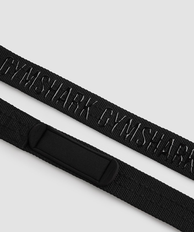 Gymshark Silicone Lifting Straps Lifting Straps Dam Svarta | 695GOSJFP