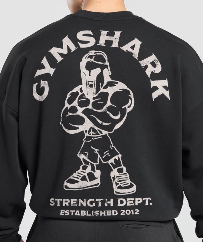 Gymshark Spartan Crew Strumpor Herr Svarta | 519KOFPTA