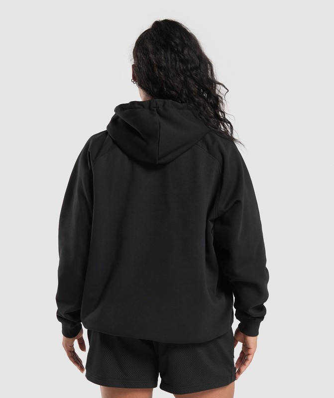 Gymshark Strength Department Oversized Hoodie Hoodie Dam Svarta | 014GAYZKS