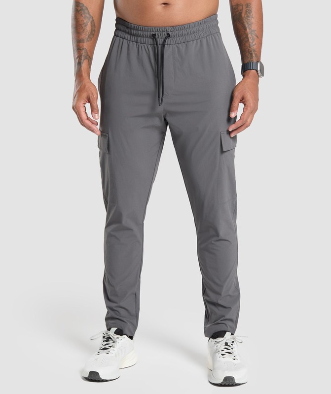 Gymshark Stretch Woven Cargo Pants Byxor Herr Grå | 361SMOHQX