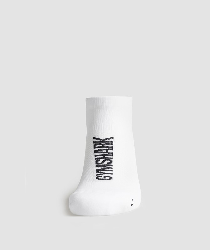Gymshark Tab Running Socks Strumpor Herr Vita | 567MDCXKL