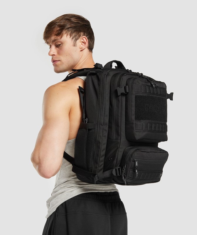 Gymshark Tactical Backpack Ryggsäck Herr Svarta | 236KMERAT
