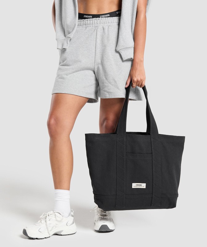 Gymshark Tactical Canvas Tote Bag Väska Dam Svarta | 984QRMYZU