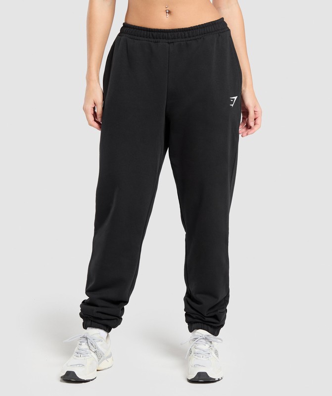 Gymshark Training Fleece Tall Joggers Joggingbyxor Dam Svarta | 845IOEGTZ