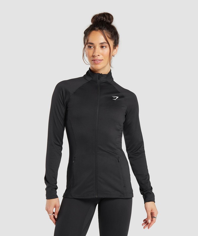 Gymshark Training Jacket Jacka Dam Svarta | 319MYNTZC
