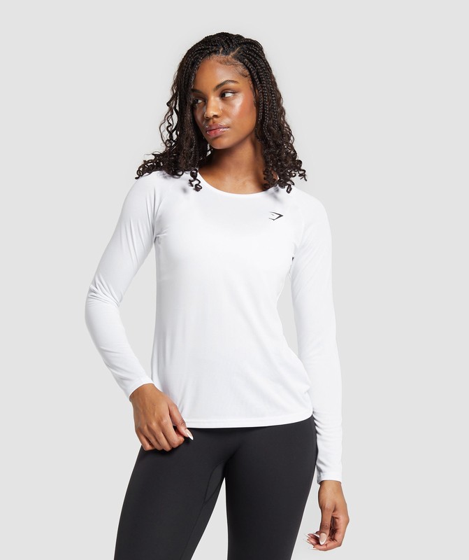 Gymshark Training Long Sleeve Top Top Dam Vita | 128HYZXUO