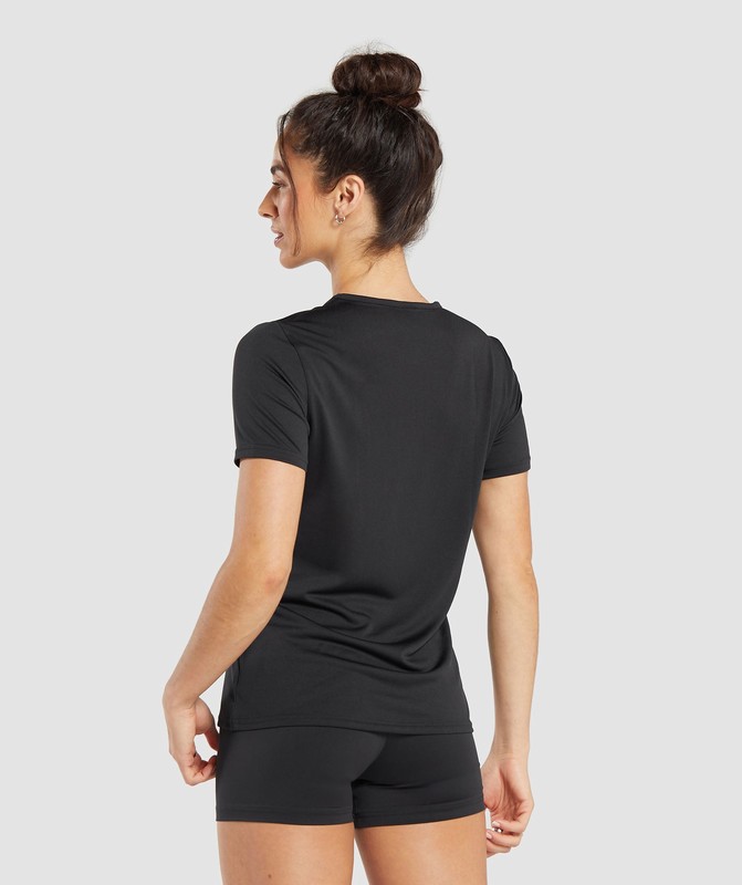 Gymshark Training T-Shirt T-Shirt Dam Svarta | 406JBEVAP