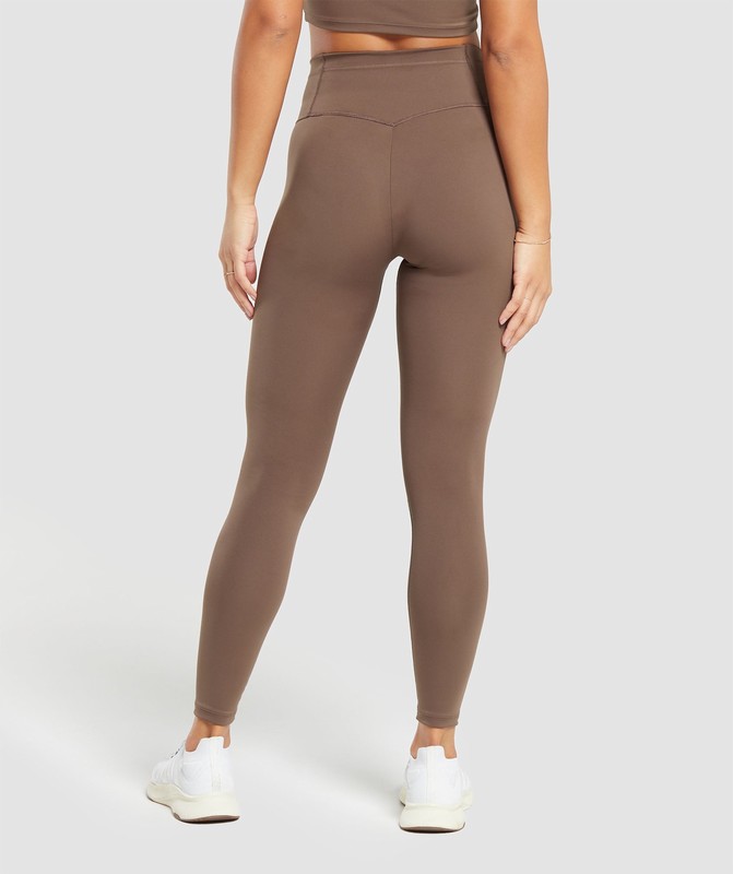 Gymshark Training V Waistband Leggings Leggings Dam Bruna | 168SPQCTD