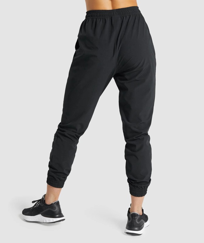Gymshark Training Woven Pants Byxor Dam Svarta | 065EUIXVW