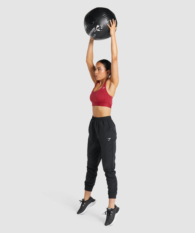 Gymshark Training Woven Pants Byxor Dam Svarta | 065EUIXVW