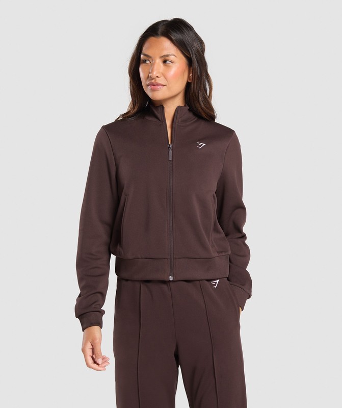 Gymshark Tricot Jacket Jacka Dam Bruna | 721BNYJXQ