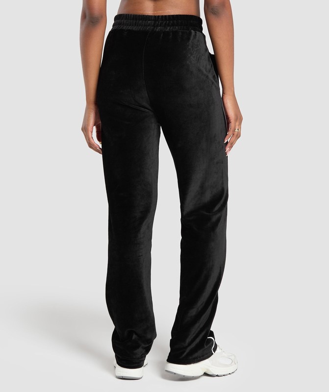 Gymshark Velour Joggers Joggingbyxor Dam Svarta | 216CRMITA