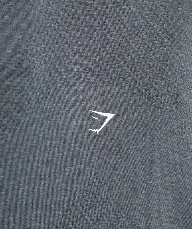 Gymshark Vital Seamless 1/4 Zip Pullover Pullover Dam Grå | 284YRFKBG