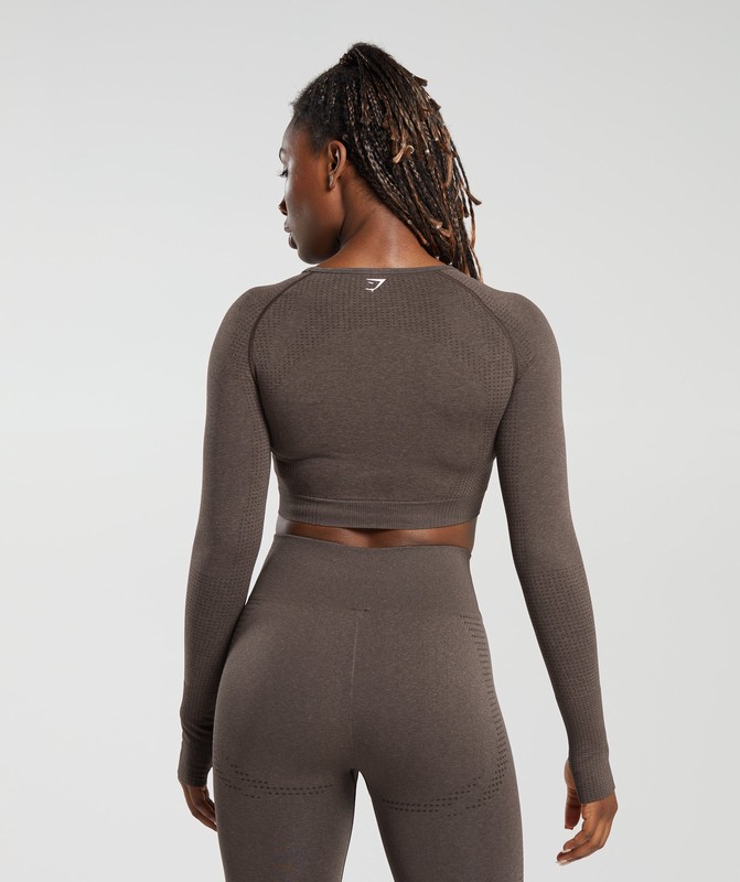 Gymshark Vital Seamless 2.0 Long Sleeve Crop Top Crop Top Dam Bruna | 416YLTECU