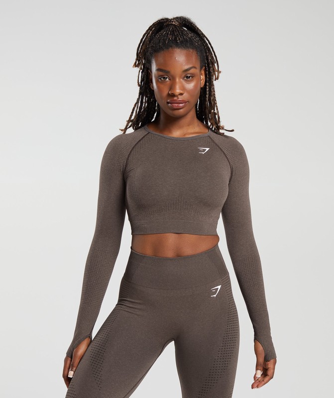Gymshark Vital Seamless 2.0 Long Sleeve Crop Top Crop Top Dam Bruna | 416YLTECU