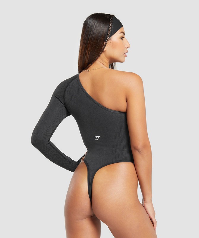 Gymshark Vital Seamless Bodysuit Body Dam Svarta | 367TZDVLU